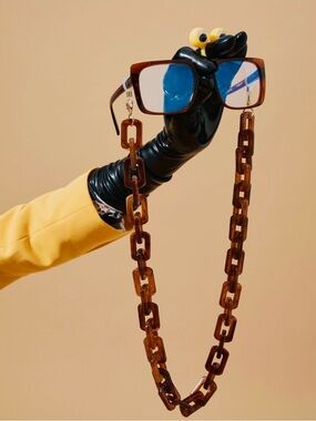 The Book Club “Fairy Droppings” Reading Glasses +1.50 with Chunky Link Chain